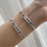 new arrival 30 silver plated fashion cheap bangle ladies cuff bracelet jewelry for women new year gifts 2022