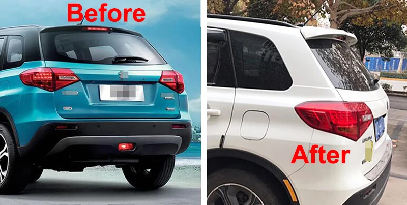 Новый дизайн ABS автомобиля заднего крыла Спойлер для Vitara 2016 2017 2018 черный красный