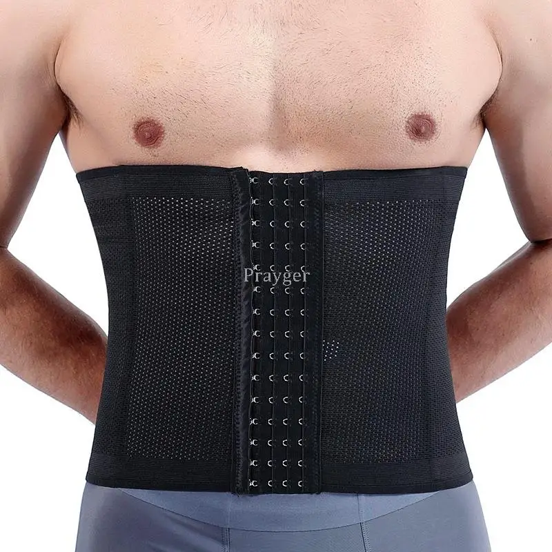 5XL Men Slimming Belt Body Shaper Waist Trainer Tummy Trimmer Corset For Abdomen Belly Band