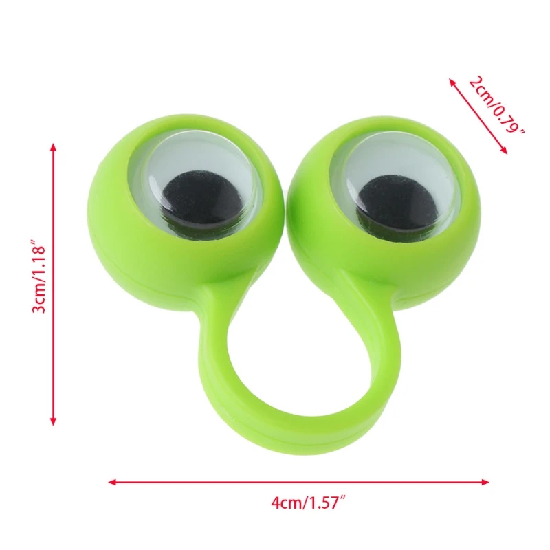 Новинка 10 шт. глаз пальцевые кольца для детские игрушки малышей подарок клейкие