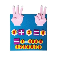 1 set montessori handmade felt finger math teaching aids children diy non woven add and subtract arithmetic early learning toys