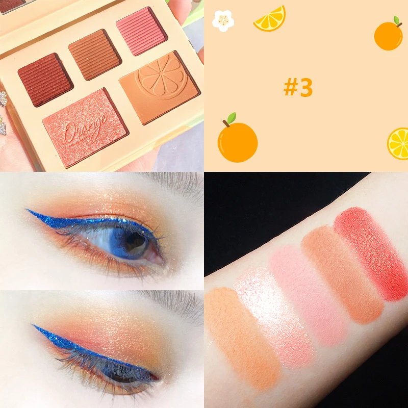 5 цветов матовые фиолетовые блестящие тени для век Палитра перламутровый