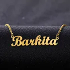 Персонализированное именное ожерелье, пользовательское именное ожерелье, ювелирные изделия на заказ, ожерелье из нержавеющей стали на заказ, женское ожерелье в подарок