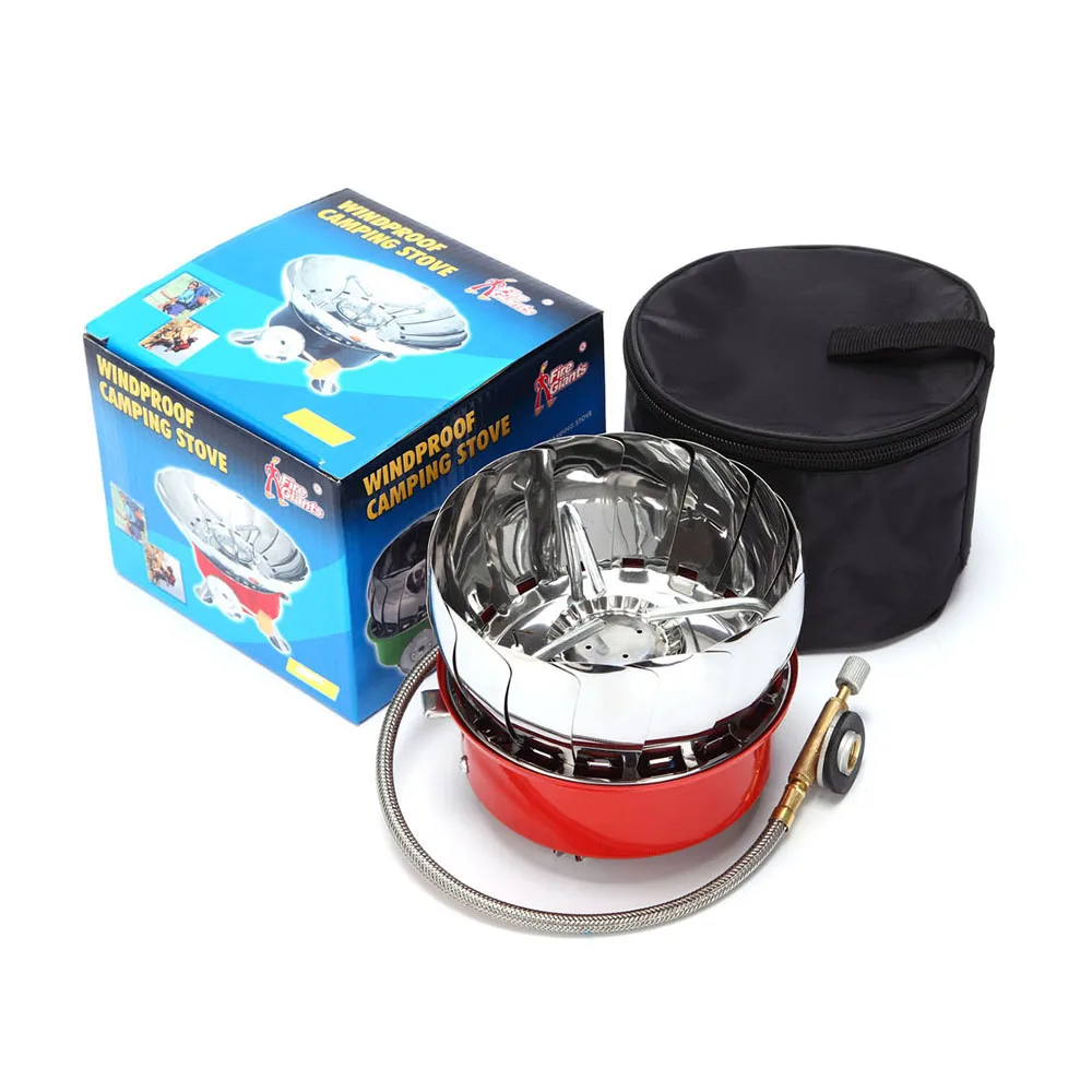 

2800W Outdoor Windproof Gas Stove Foldable Split Stoves With Igniter Camping Gas Burners Hiking Picnic Cooking Furnace Burner