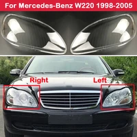 for mercedes benz w220 s350 s280 s600 s500 s320 1998 2005 car headlight headlamp clear lens auto shell cover