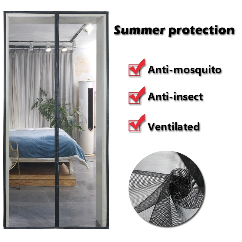 Лето против комаров насекомых Fly ошибках шторы магнитная сетка автоматического