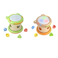 musical toy baby beat on toy with light music drum instrument teaching aid preschool supplies brain game interactive toy