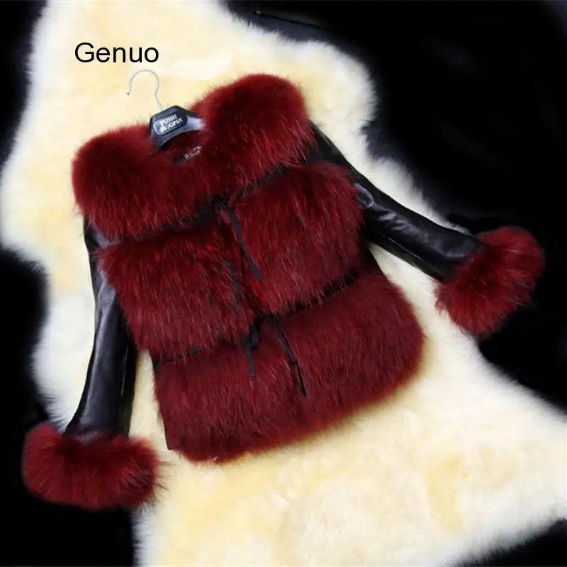 Пальто женское из искусственного меха, зимнее, приталенное, с меховой подкладкой, авиаторская куртка, размера плюс от AliExpress WW