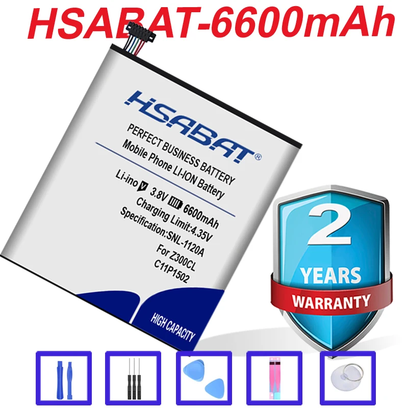 HSABAT топ бренд 100% Новый 6600mAh C11P1502 Аккумулятор для ASUS ZenPad 10 Z300C Z300CL Z300CG Z300M P023 P01T 1 в
