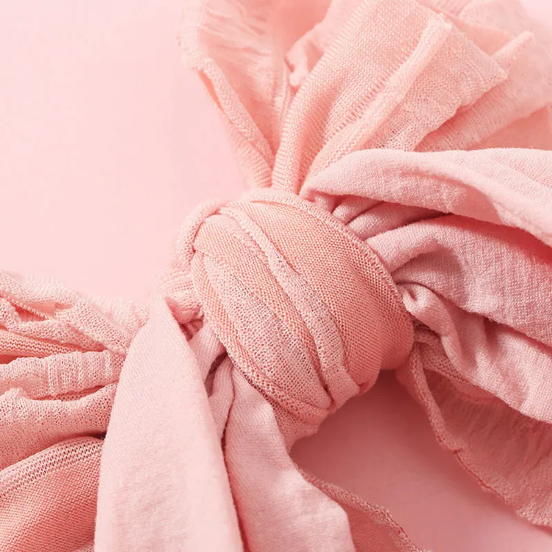 Повязка для волос с бантом маленьких детей эластичная лента тюрбан милые повязки