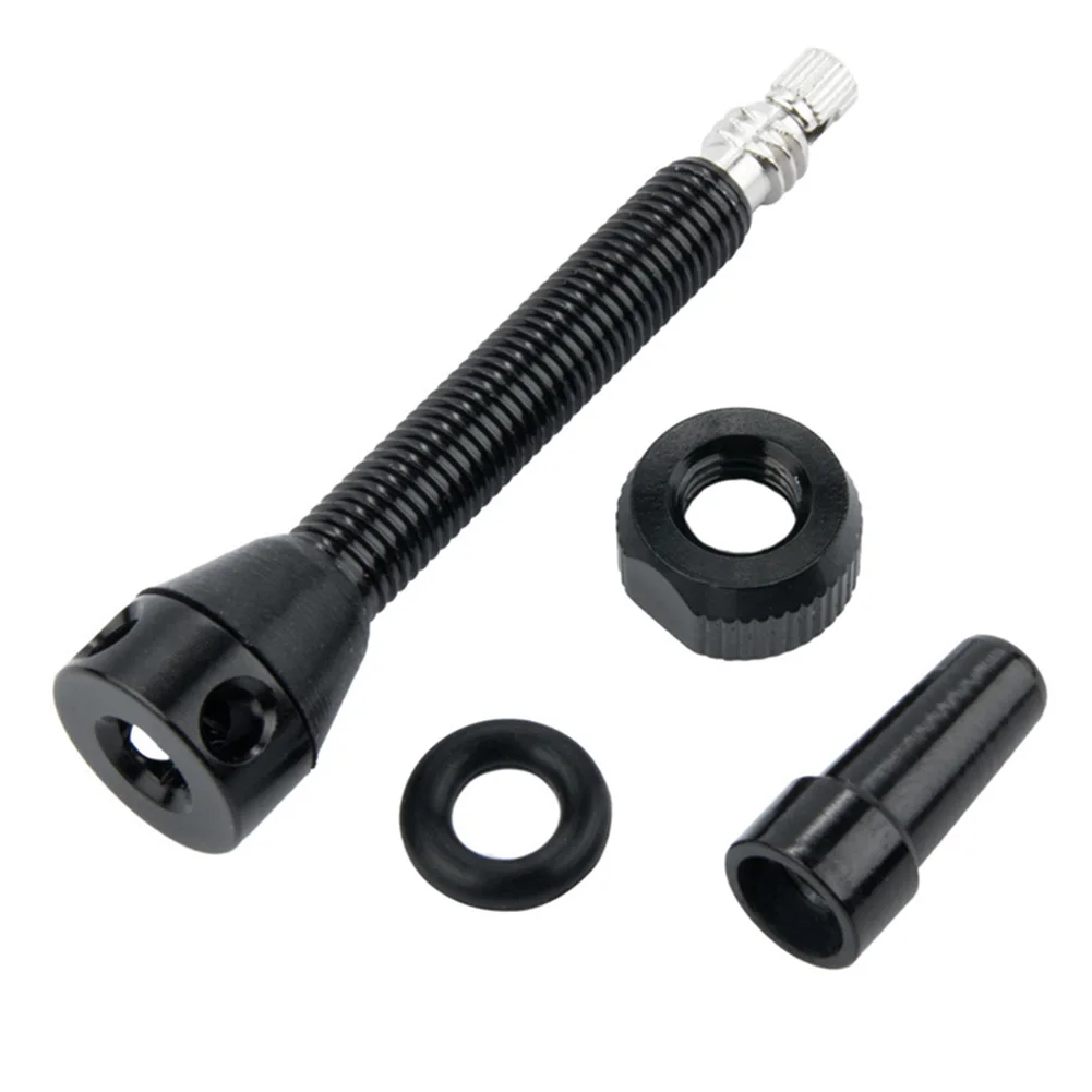 

2 Pack Valve CNC Alloy Stem with Cap Portable 40mm Tubeless Tire Presta Waterproof Cycling Elements for MTB Road Bike