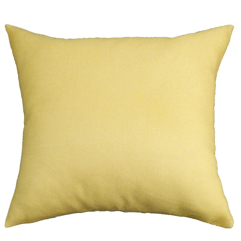 Взрывной стиль сплошной цвет красочные льняные серии наволочка Многоцветный 18