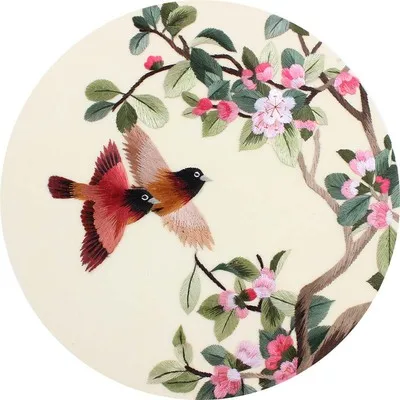 Наборы для вышивки из 100% натурального шелка наборы рукоделия печатные картины