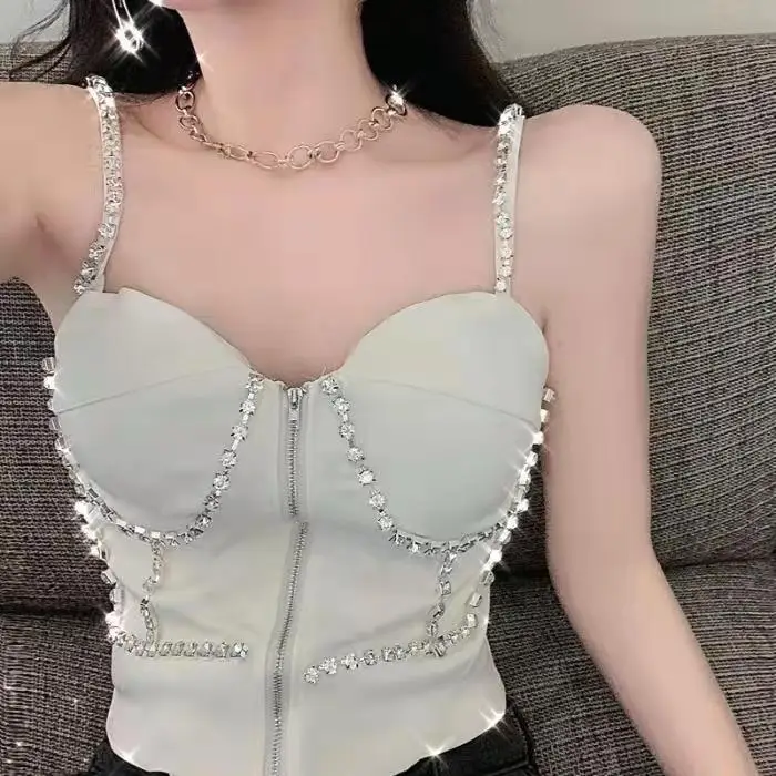 Цепочка с прозрачными кристаллами размер 38(8 мм) 5 ярдов/партия | Дом и сад