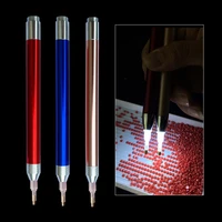 1pcs 5d round light diamond point drill pens diamond painting art tool embroidery cross stitch diy tools 1369 heads
