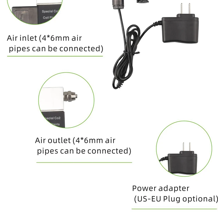 WyinAquarium 1,6 W 110 V-220 V CO2 Магнитная электромагнитный клапан Регулятор низкого Температура CO2 аквариума Электрический электромагнитный клапан