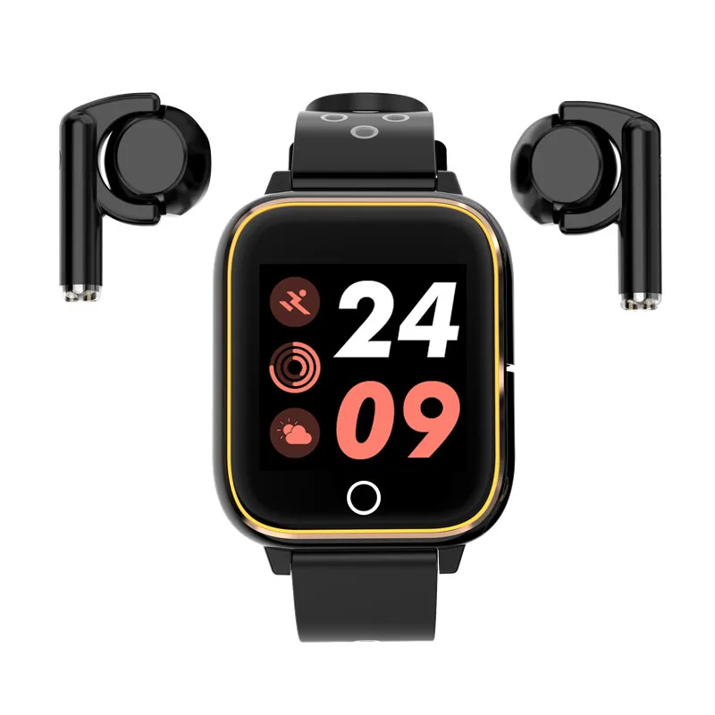 M6 Смарт часы когда наушники TWS MP3 плеер 2 в 1 браслет Фитнес трекер Шагомер