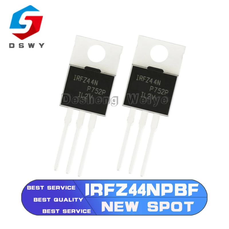 

5PCS IRFZ44N TO220 IRFZ44NPBF IRFZ44 TO-220 New and Original IC Chipset