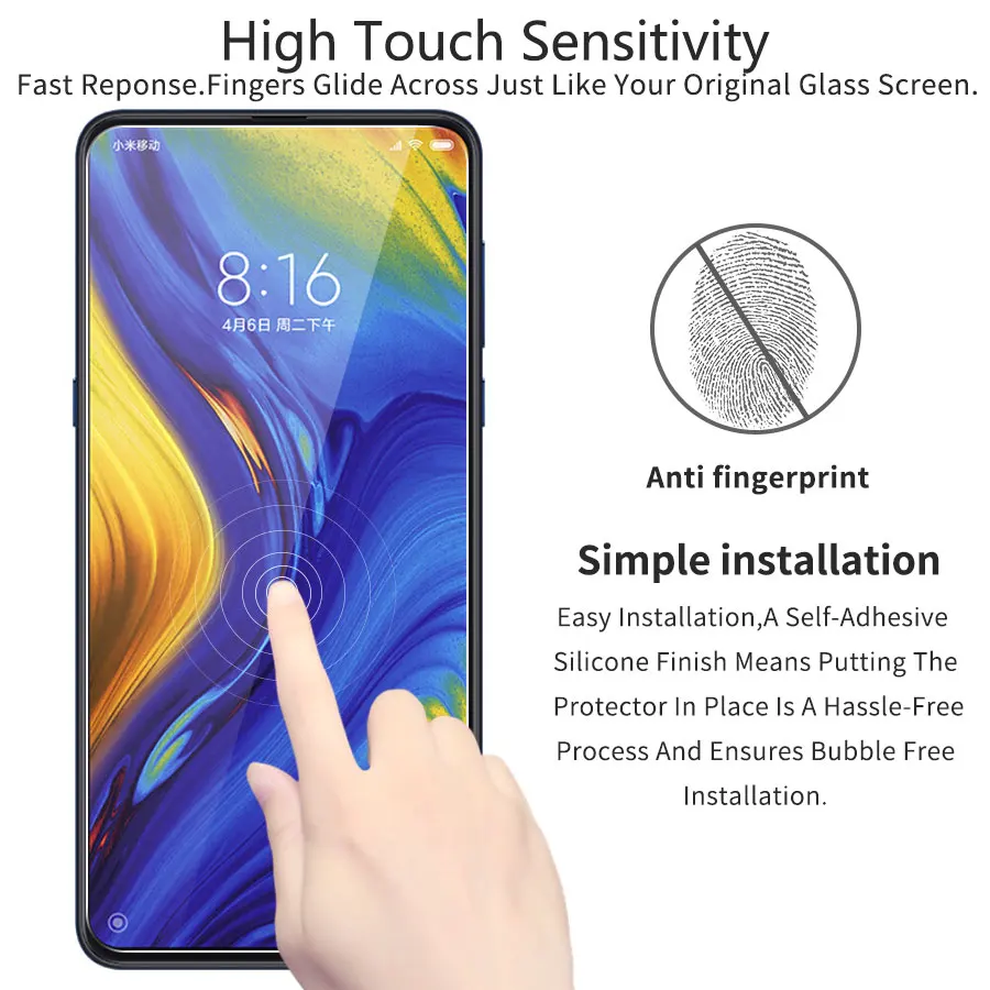 2 шт./лот 9H закаленное стекло для Xiaomi Redmi Note 9S 9 Pro Max K30 Защита экрана 8 7 K20 8T 8A 9Т