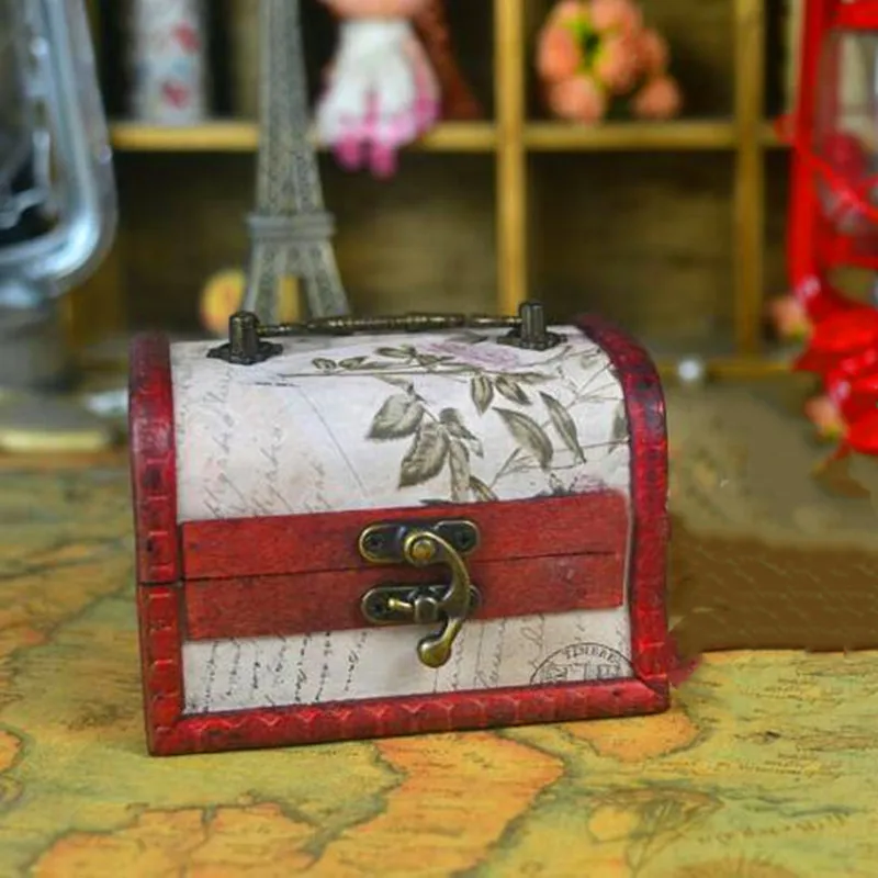 Новинка 2021 деревянная коробка маленький замок с пряжкой крючок в форме рога