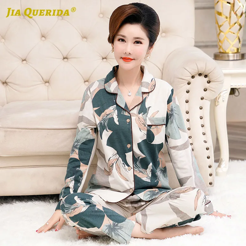 2020 новые весенние пижамные комплекты с передним карманом женские пижамы длинным