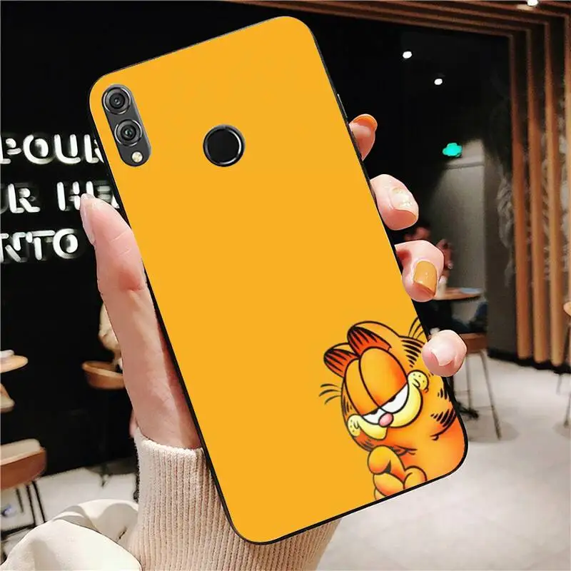 

Adorable animal Garfield Phone Case For Huawei Honor 7A 8X 9 10 20lite 10i 20i 7C 8C 5A 8A Honor Play 9X pro Mate 20 lite
