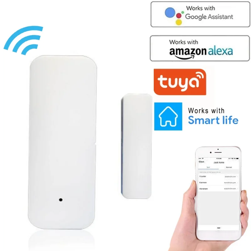 

Новые детекторы открытой двери Tuya для умного дома, охранная сигнализация, домашняя охранная сигнализация