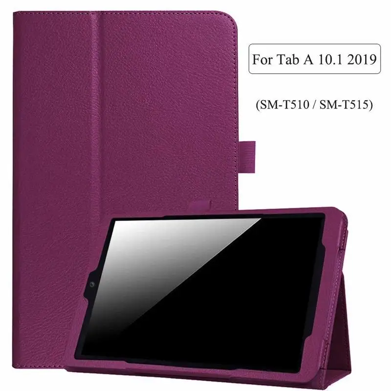 

Flip Case For Samsung Galaxy Tab A 10.1 2019 Release only SM-T510 SM-T515 Cover PU Leather Smart Folio Auto Sleep Wake up Cover