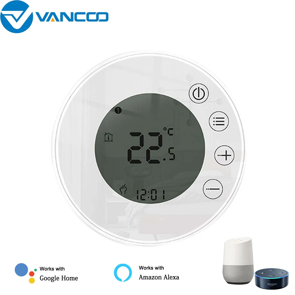 

Tuya Thermostat Electric Floor Heating Thermostat 220v Wifi Voice Aleax Temperature Control Mobile Phone Program Thermoregulator