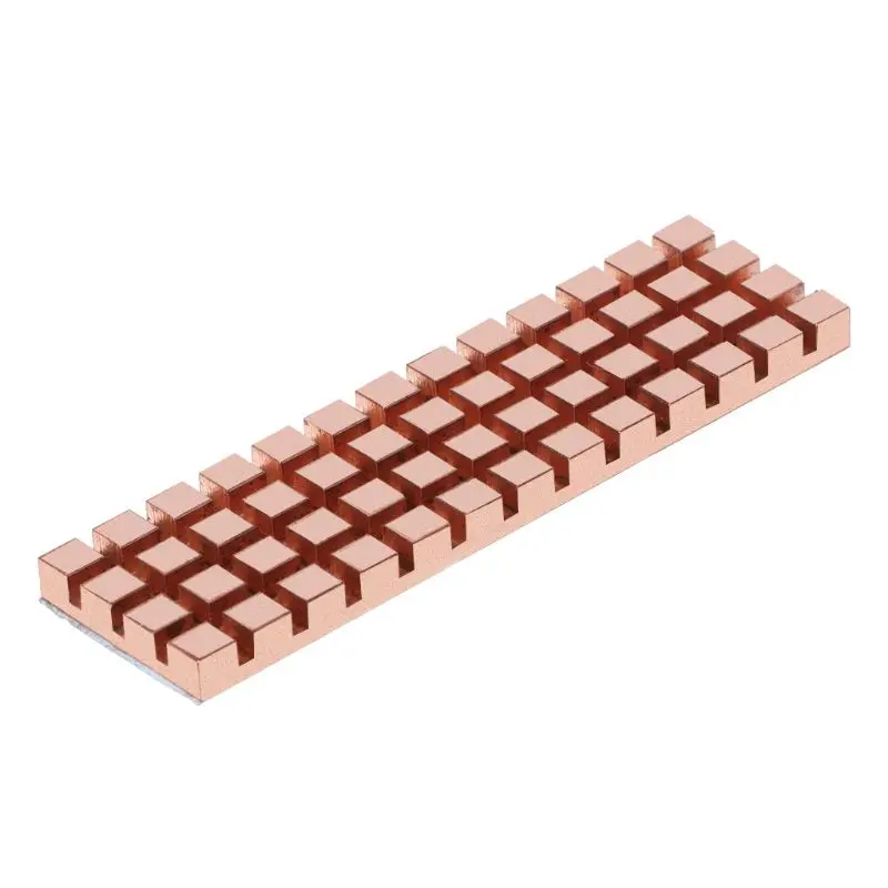 Теплоотводящий радиатор из чистой меди теплопроводящий клей для M.2 NGFF 2280 PCI E NVME SSD