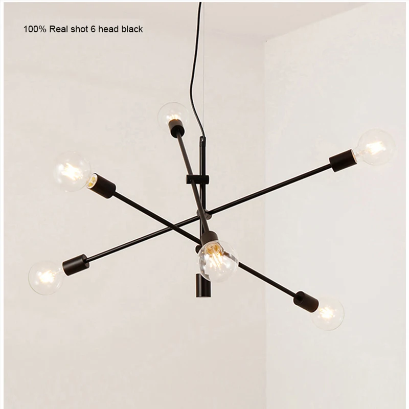 Nórdicos Luces colgantes modernas palo largo de lámparas colgantes de techo decoración de arte colgando de la barra de la lámpara comedor-cocina en la habitación