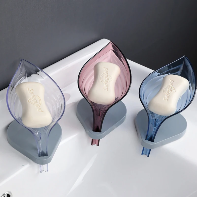 

Leaf Shape Soap Box Bathroom Soap Holder Dish Storage Plate Bathroom Gadgets