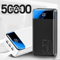 power bank 50000mah portable fast charging powerbank 50000 mah 3 usb poverbank external battery charger for mobile phones tablet