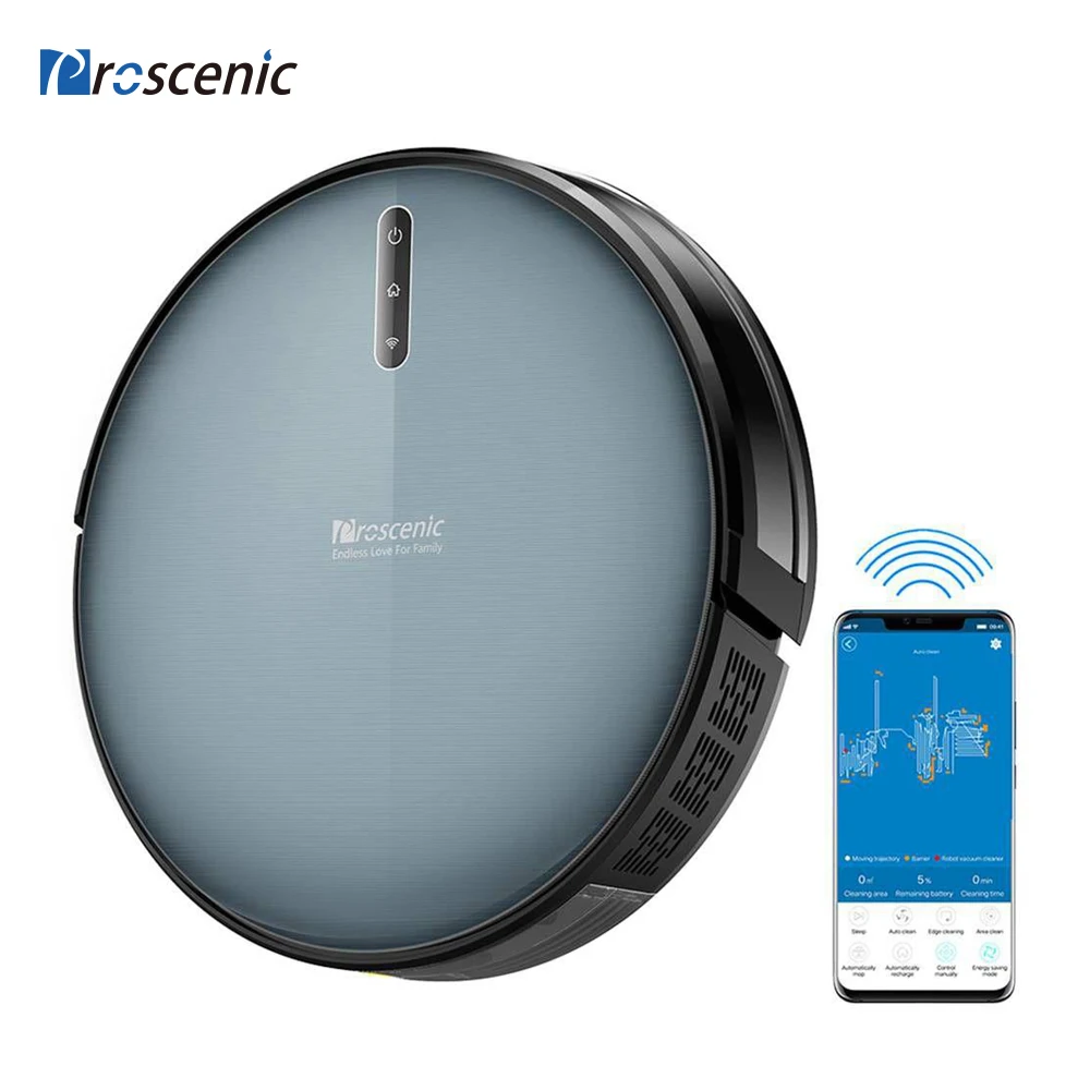 Робот пылесос Proscenic 830P 2000PA для мытья ковров с функцией повышения давления