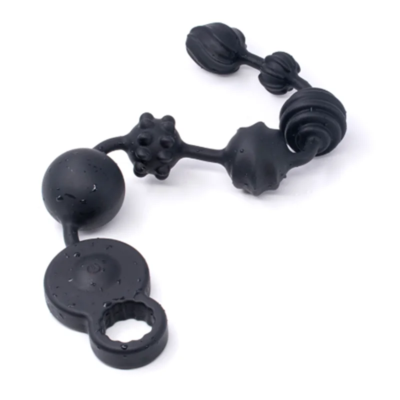 Анальный стимулятор шарики Анальная пробка 3 мотора мощная вибрационная