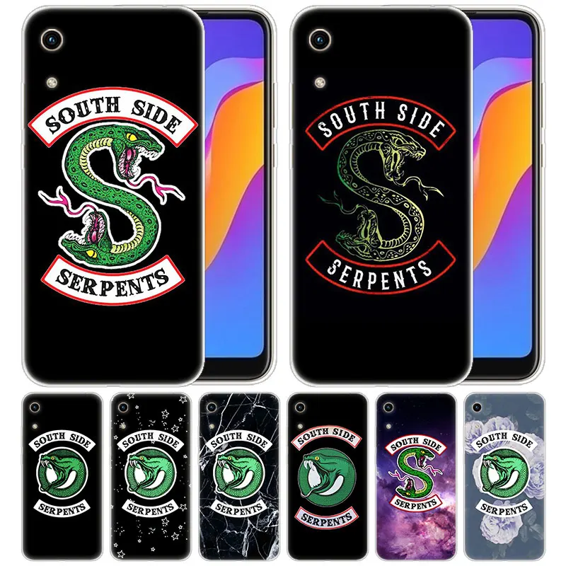 Силиконовый чехол с логотипом Riverdale South Side Serpents для Huawei Honor 9X 8A 7A 20 Pro 7X 8X 7S 8S 8 9 10 Lite