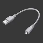 Сверхкороткий кабель Micro USB, шнур 5 В, 2 А, USB-кабель для зарядки и синхронизации данных, 18 см, для Android, Xiaomi, Huawei, Samsung