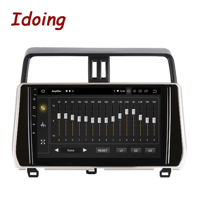 Автомобильная Мультимедийная система Idoing 10 2 дюйма Android для Toyota Land Cruiser Prado 150 2017