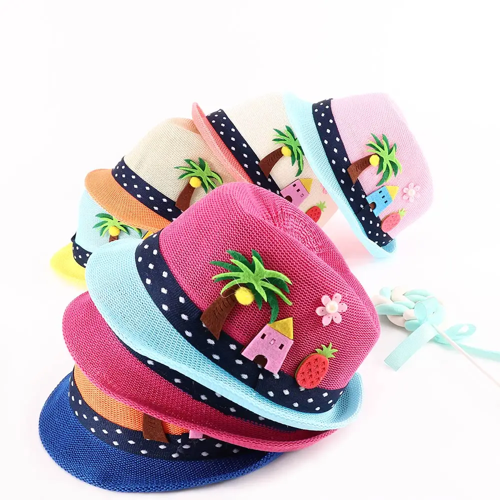 1 шт. летняя детская шляпа модная Кепка для девочек и мальчиков Детская от солнца