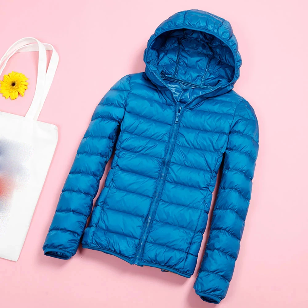 Женское зимнее пальто новинка 2022 светильник Кая куртка на белом утином пуху