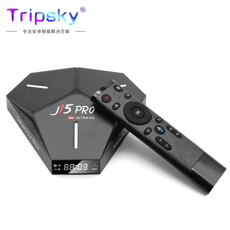 Топ продажа ТВ приставка J15Pro Android 9 0 RK3328 четырехъядерный двойной WIFI 2 4G/5G 4K HD