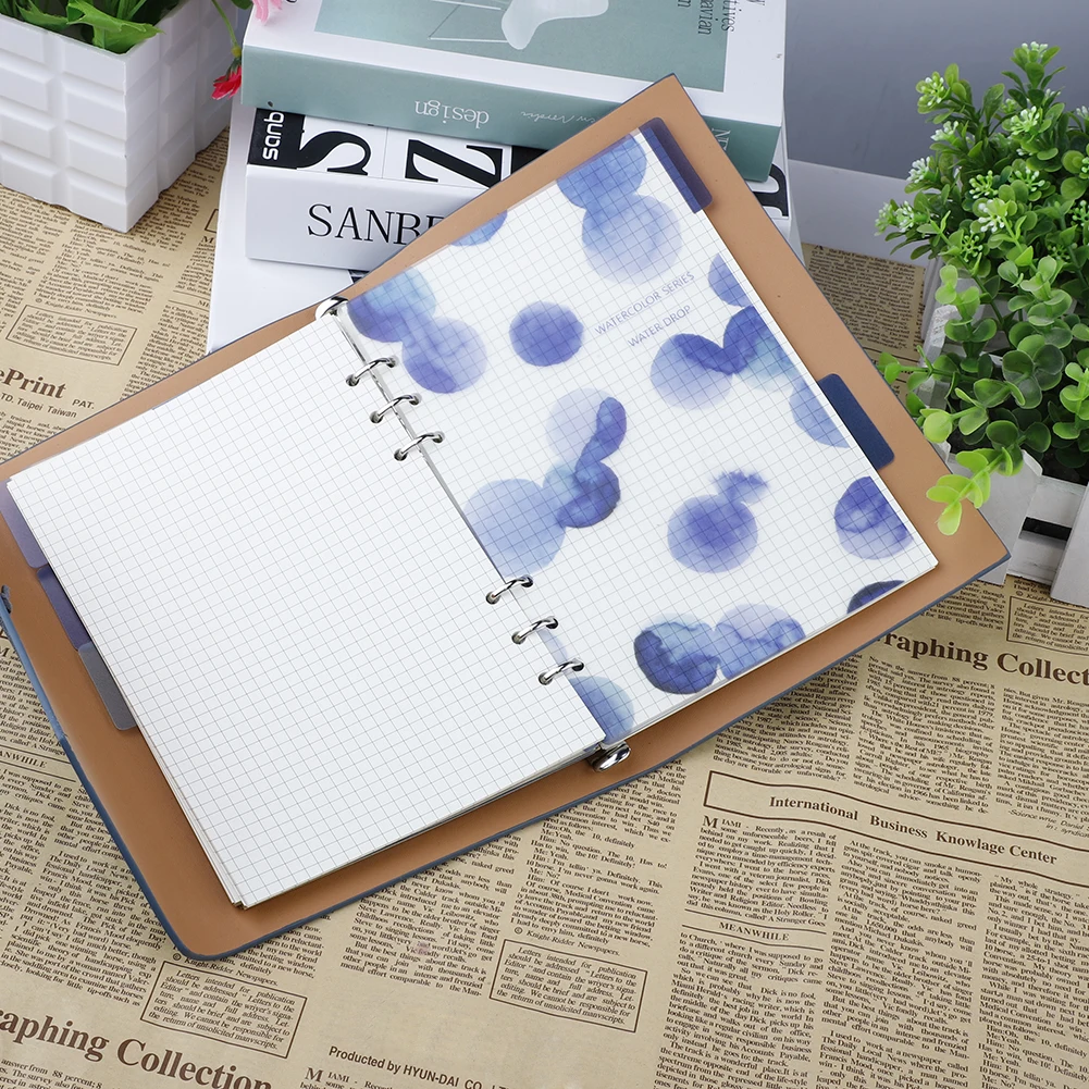 5pcs A5/A6 Colored Notebook Index Page Matte Cover Spiral Diary Planner Paper Note Book Category Pages Stationery | Канцтовары для