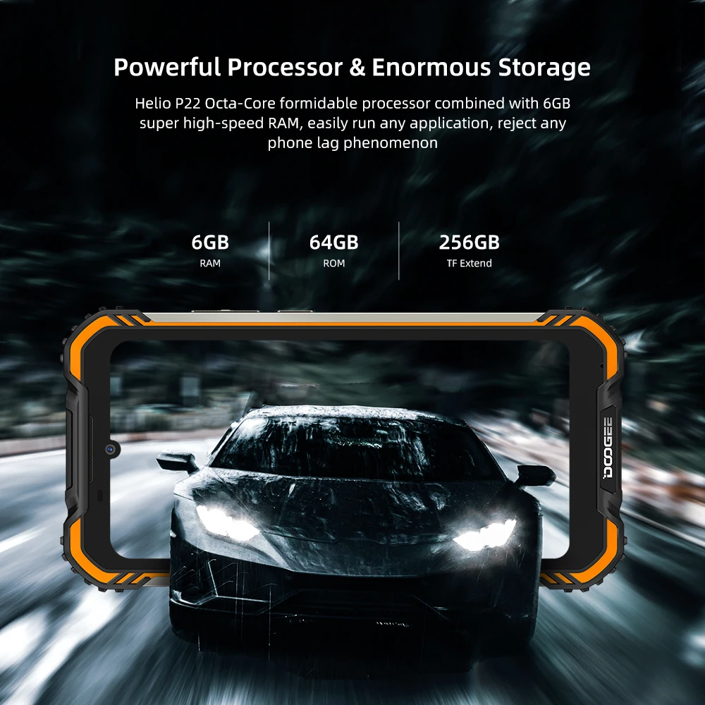 Смартфон DOOGEE S58 Pro защищенный IP68/IP69K 5180 мА · ч FHD + дисплей 5 71 дюйма 6 64 ГБ Android 10