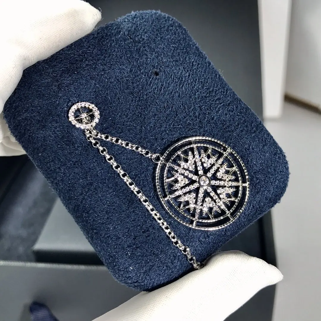 Женские серебряные серьги-подвески Pandoo из серебра 1:1 с цепочкой | Украшения и