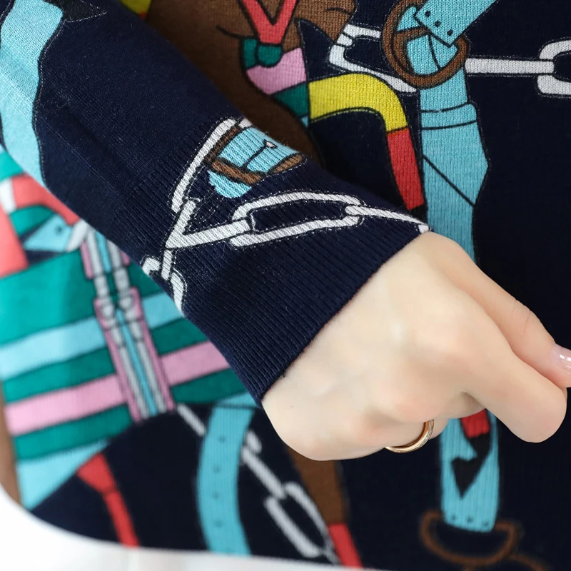 

Print Women's Sweaters Spring Autumn 2021 New Casual Pullover Women's Sweaters Pull Knitwear Tops Plus Size Sweater For Woman