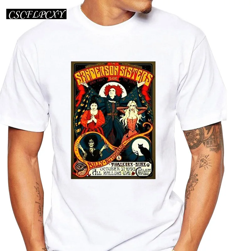 Hocus Pocus Sanderson футболки с сестрами летние топы Винтажная Футболка принтом постера
