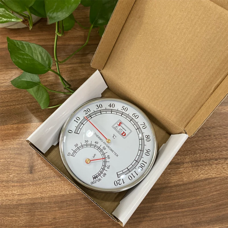 

20-120Sauna Room Hanging Wall Display Thermometer Hygrometer Household Stand-up Display Accurate Temperature And Humidity Tool