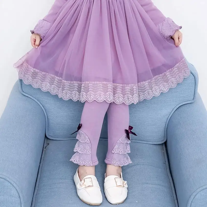 Теплые штаны для девочек весенне осенние леггинсы детская зимняя одежда милые