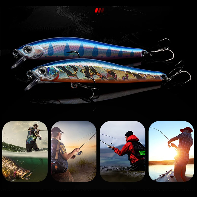 

Fishing Lure Minnow Sinking Hard Bait Weights 5.5g 7cm Pesca Wobblers Trolling Casting For Pike Fish Lures Isca Artificial Baits