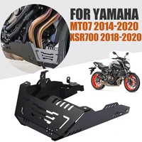 motorcycle engine protection cover chassis under guard skid plate for yamaha mt 07 mt07 2014 2020 xsr700 xsr 700 accessories